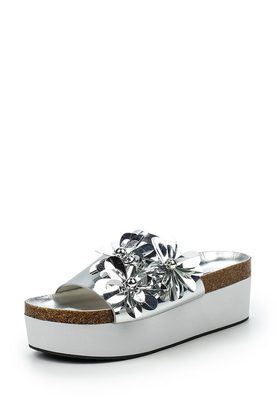 LOST INK  MEG FLORAL TRIM FLATFORM