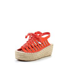 LOST INK  MADALIN GHILLIE JUTE FLATFORM SANDAL