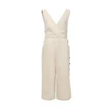 LOST INK  DEEP PLUNGE BUTTON SIDE JUMPSUIT