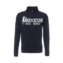 Boxeur Des Rues  HIGH COLLAR FZIP WITH PATCHES AND FRONT LOGO