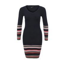 LOST INK  BORDERED STRIPE DRESS